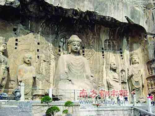 龙门石窟是我国佛教石窟艺术三大宝库之一。资料图片