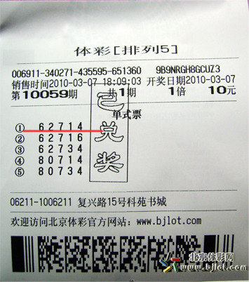 亮单:小伙子3张彩票撞中体彩60万 买彩图乐趣