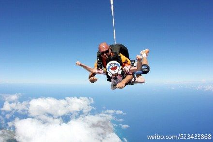一万四千英尺高空跳伞!