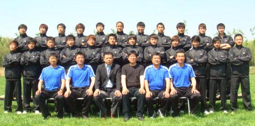图文-09中乙决赛十强全家福 北京八喜足球俱乐