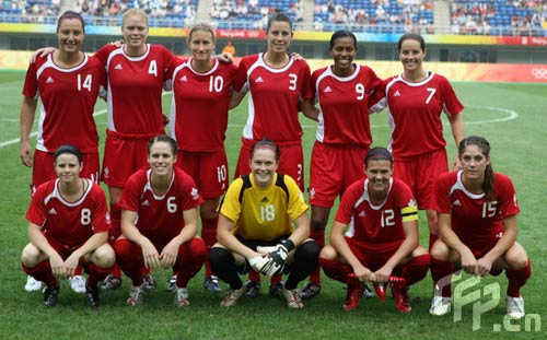 图文-[奥运会]加拿大女足VS阿根廷 加拿大首发11人