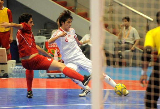 图文-中国室内五人制足球锦标赛 张习大力射门