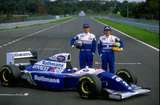 希尔与塞纳（1994年F1季前备战）