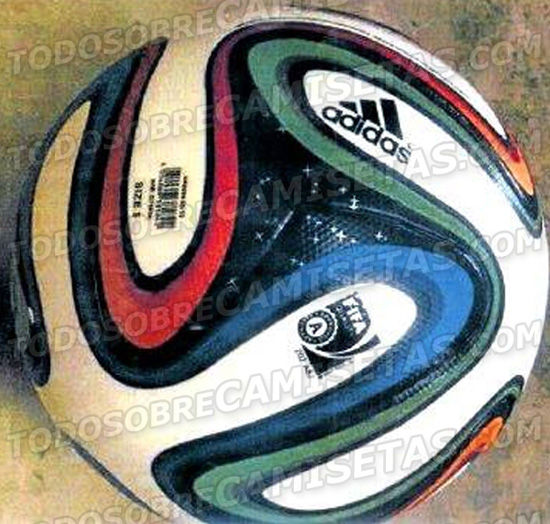巴西世界杯官方用球曝光狂放配色能否舞动奇迹