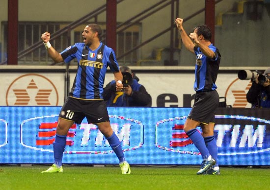 图文-[意大利杯]国际米兰2-1罗马阿德进球激动不已