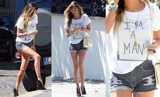 高清-意甲女神齐屁小短裤秀雪白美腿