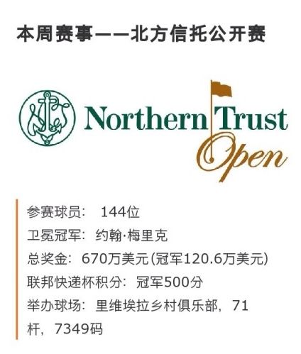 美巡赛本周赛事
