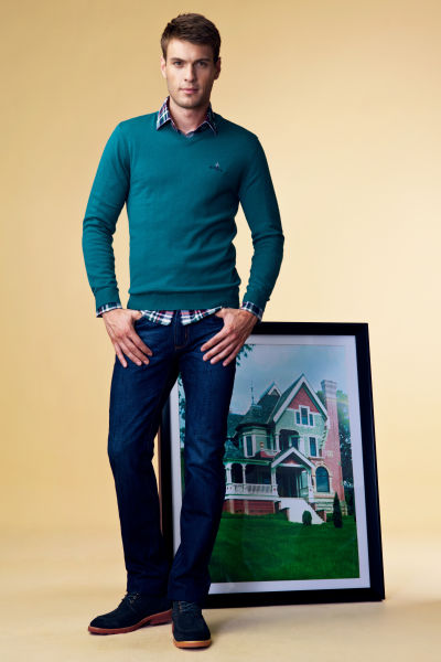 图文-2012比音勒芬男装新品 可降解羊毛衫_综