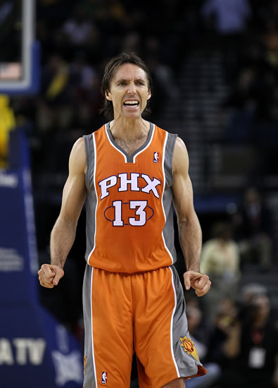 图文-[常规赛]太阳vs勇士 纳什场上激情怒吼_篮