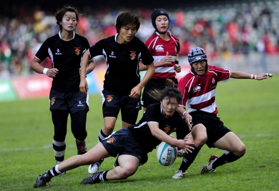 当日,在东亚运动会女子七人制橄榄球决赛中,中国队以34比12战胜日本队