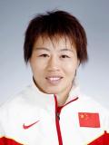 图文-北京奥运中国代表团成立 摔跤队队员许海燕