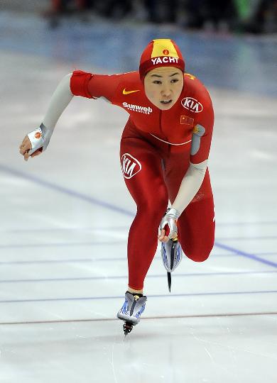 图文-全国速滑冠军赛女子500米赛况 赵金霞季