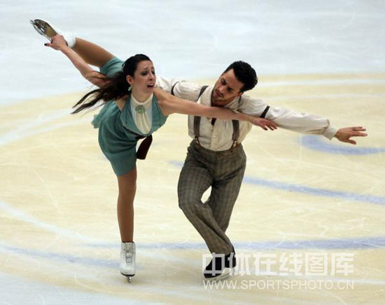 图文-中国杯冰舞自由舞赛况 请和我跳一支舞蹈