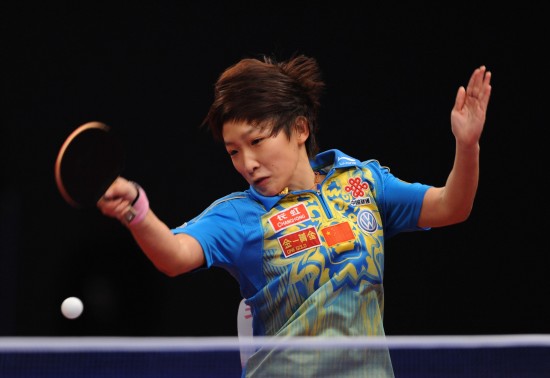 图文-世界乒乓球总冠军赛女单决赛 刘诗雯青春