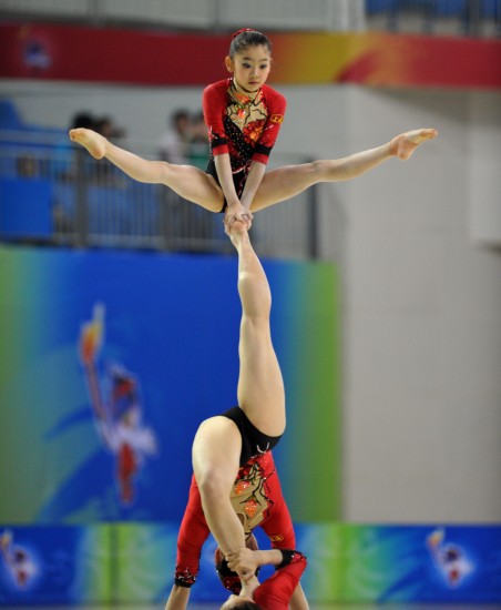 图文-四体会技巧女子联合赛赛况 只专注于比赛