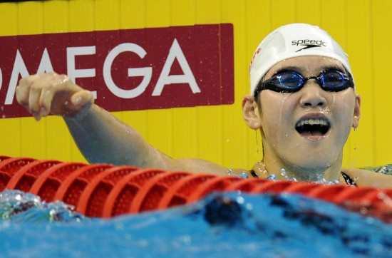 图文-200米混合泳叶诗文夺冠 比赛结束有点累