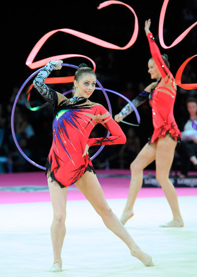 图文-艺术体操世锦赛集体全能