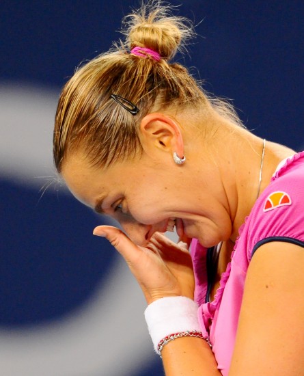 图文-中网女单佩娃苦战胜小威 赢球后心里美滋滋