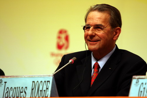 ioc president jacques rogge expresses satisfaction over