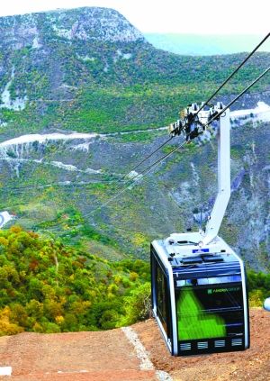 世界最長空中纜車索道建成圖