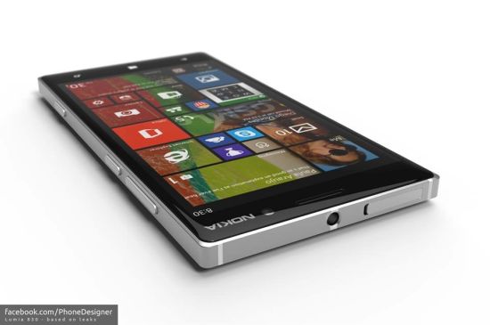 lumia 830渲染图曝光 4.5寸屏 四核处理器