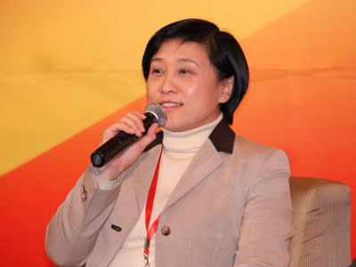 图为乐友公司创始人,董事长兼ceo胡超在专场讨论中发言.