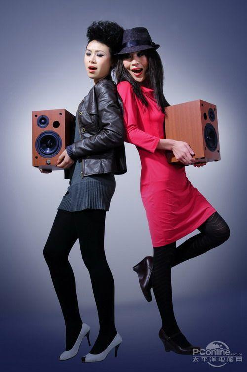 非礼勿视冷酷it女与三诺音箱亲密接触