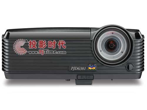 50cm超短焦3d,viewsonic pjd6381投影机惊艳四座
