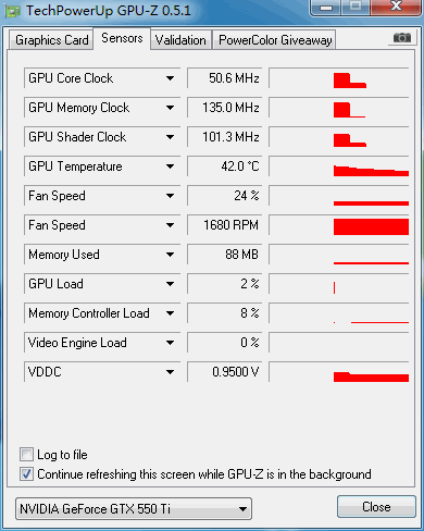 核心默认竟达1ghz 实测金刚轮gtx550ti(4)