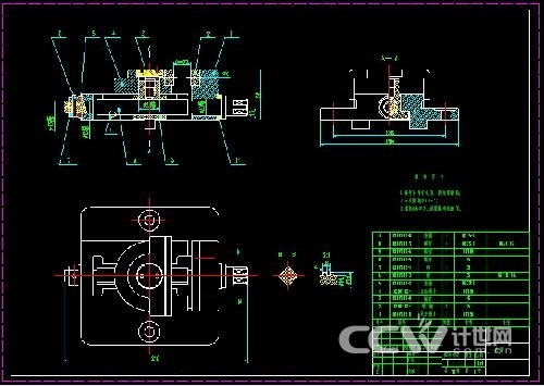 中望cad表格功能創建零件明細表