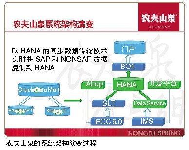 实施sap hana 农夫山泉做首个吃螃蟹者