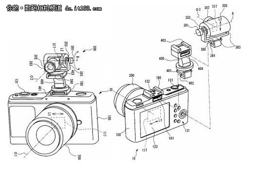 可热靴安装奥巴微型3d摄像头专利曝光