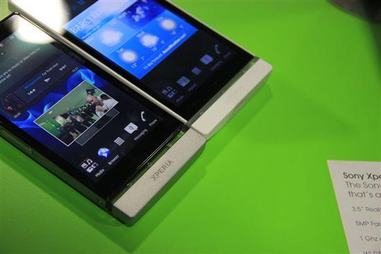 mwc2012索尼xperia新品手机展台实拍