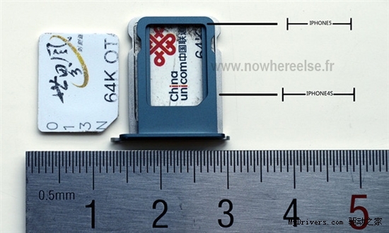 果粉继续悲剧！iPhone 5配nano-SIM卡曝光