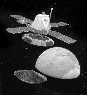 海盗号火星探测器是美国首个登陆火星的探测器.