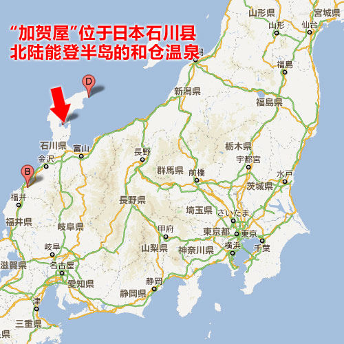 日本石川县位置图片