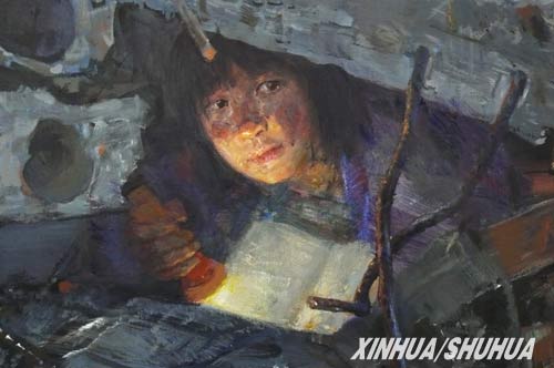 科技时代_史玉柱捐出千万元赈灾油画