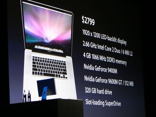 macworld2009macbookpro售价2799美元