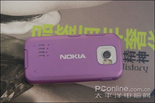 诺基亚紫色滑盖手机图片