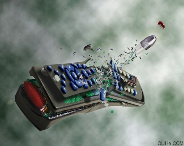 photoshop合成子弹穿透物体瞬间的效果