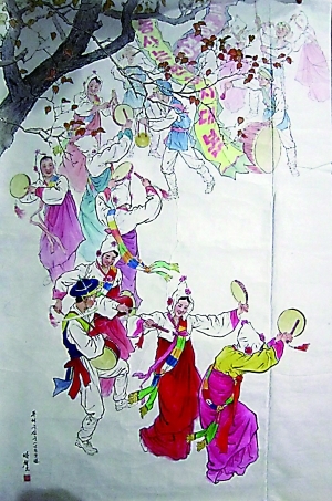 《农家舞》(朴哲虎)