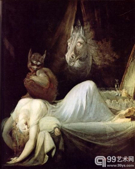 藏趣逸闻 > 正文  《达特穆尔的恶魔》   该画也是亨利·福塞利的作品