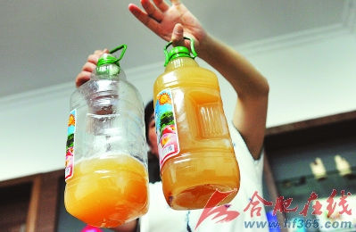 汇源果汁饮料莫名爆炸满屋飞溅