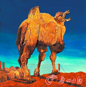 杨斌塑画展"崛起"的西北风