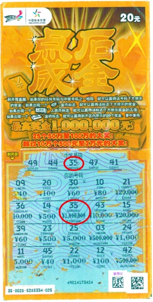 (记者 胡昌伟 通讯员 陈引弟) "在台湾我买了两三年公益彩券,连1000