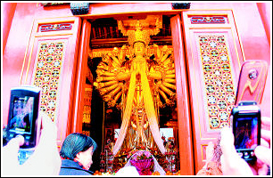 千手观音像亮相广仁寺图