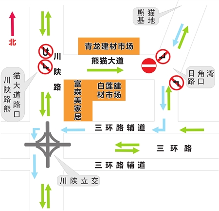 熊猫大道至日角湾晚高峰单行