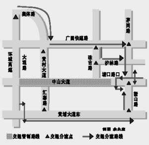 中山货车限行路段地图图片