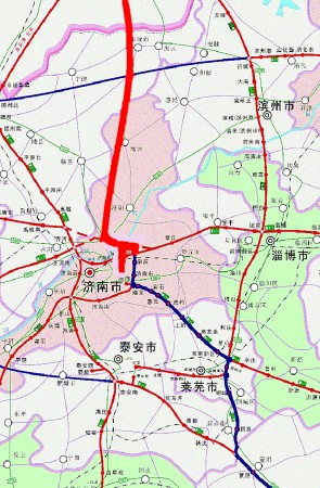 京滬高速濟南至樂陵段簽約 項目建成後,京滬與京福(京臺)高速在我省