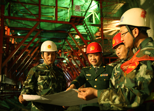 16武警水电官兵建功金沙江133